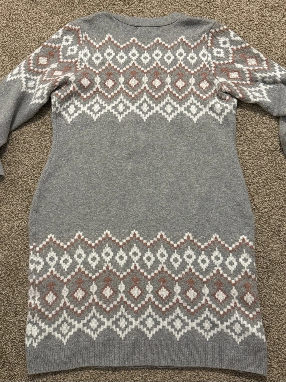 Lucky Brand Fair Isle Sweater Dress | Size 1X | Cozy Winter Knit - Picture 6 of 6